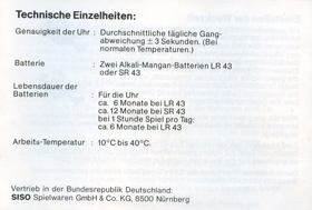 Distribution by SISO